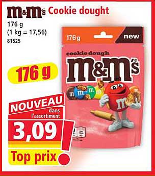m&m's Cookie dought
