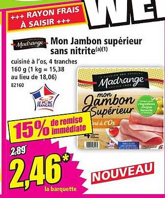 Mon Jambon supérieur sans nitrite