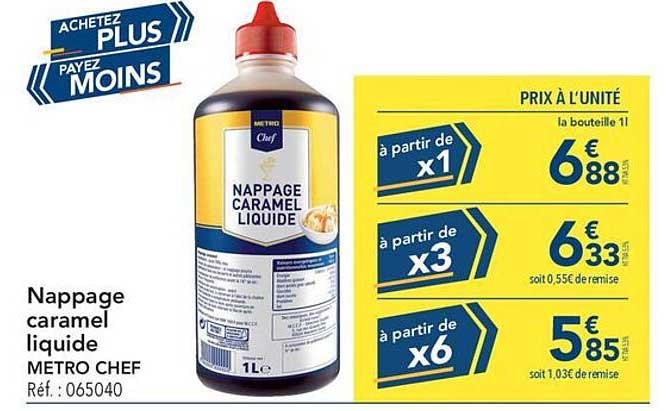 Nappage caramel liquide METRO CHEF Réf. : 065040