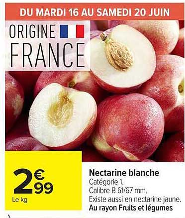 Nectarine blanche
