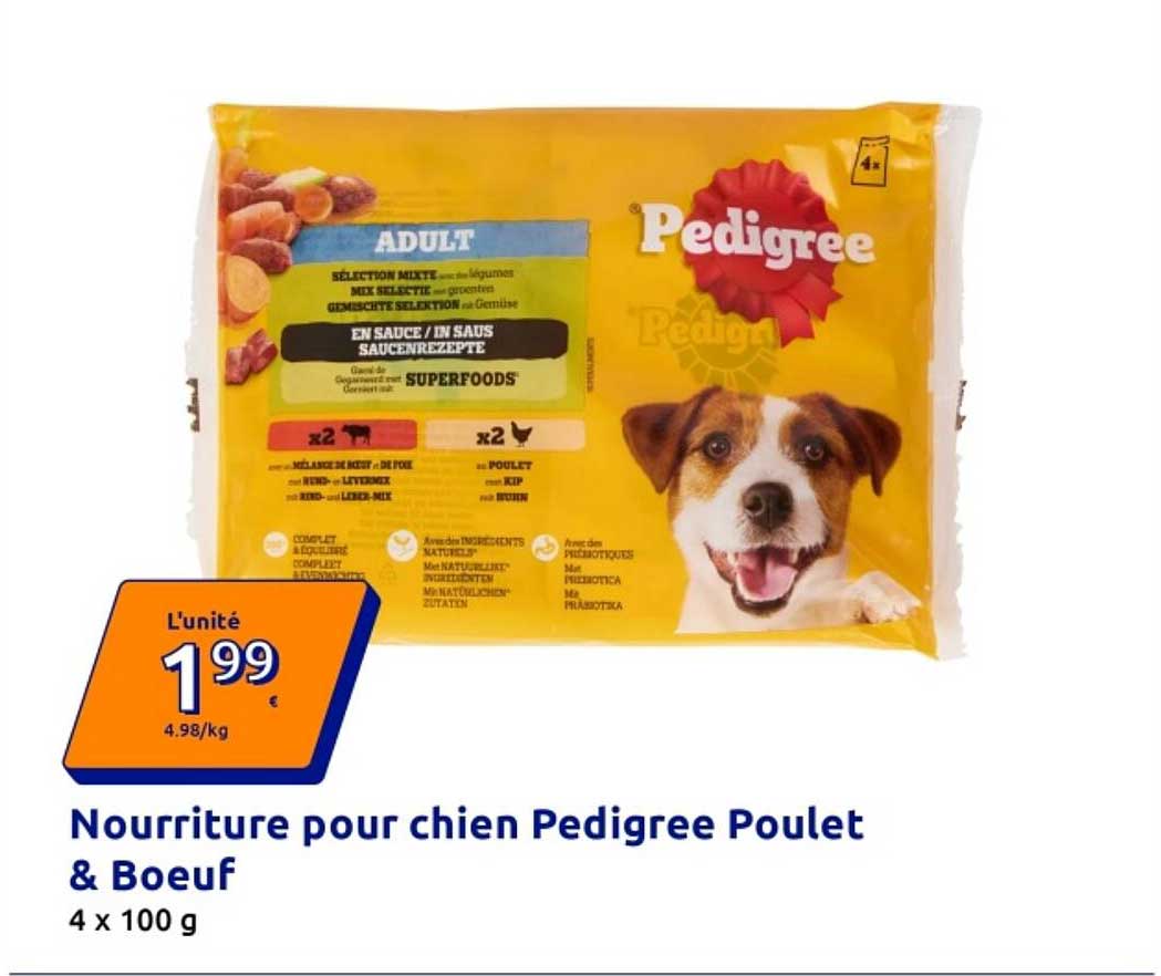 Nourriture pour chien Pedigree Poulet & Boeuf