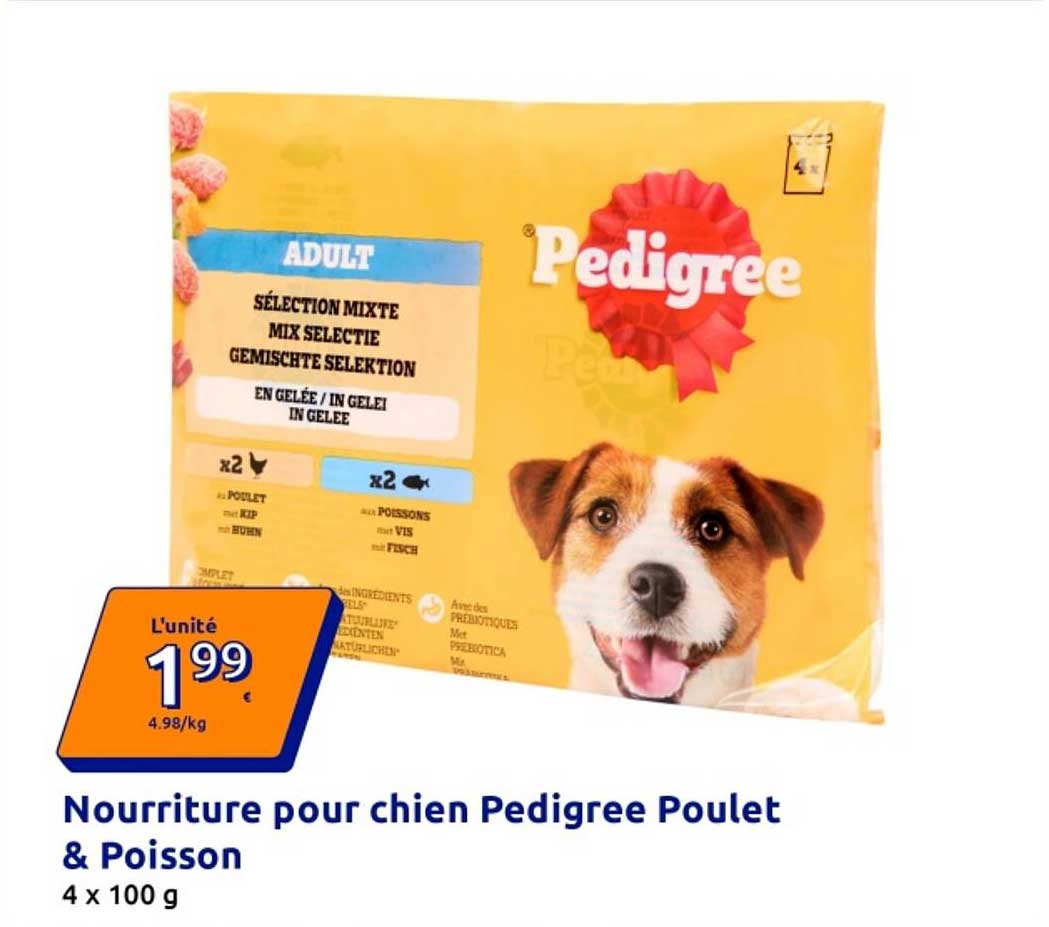 Nourriture pour chien Pedigree Poulet & Poisson