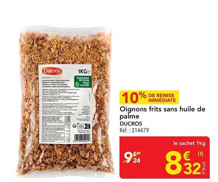 Oignons frits sans huile de palme DUCROS