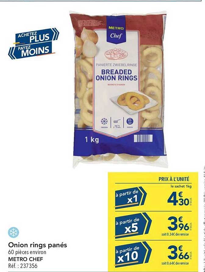 Onion rings panés