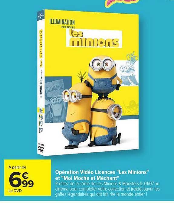 Opération Vidéo Licences "Les Minions" et "Moi Moche et Méchant"