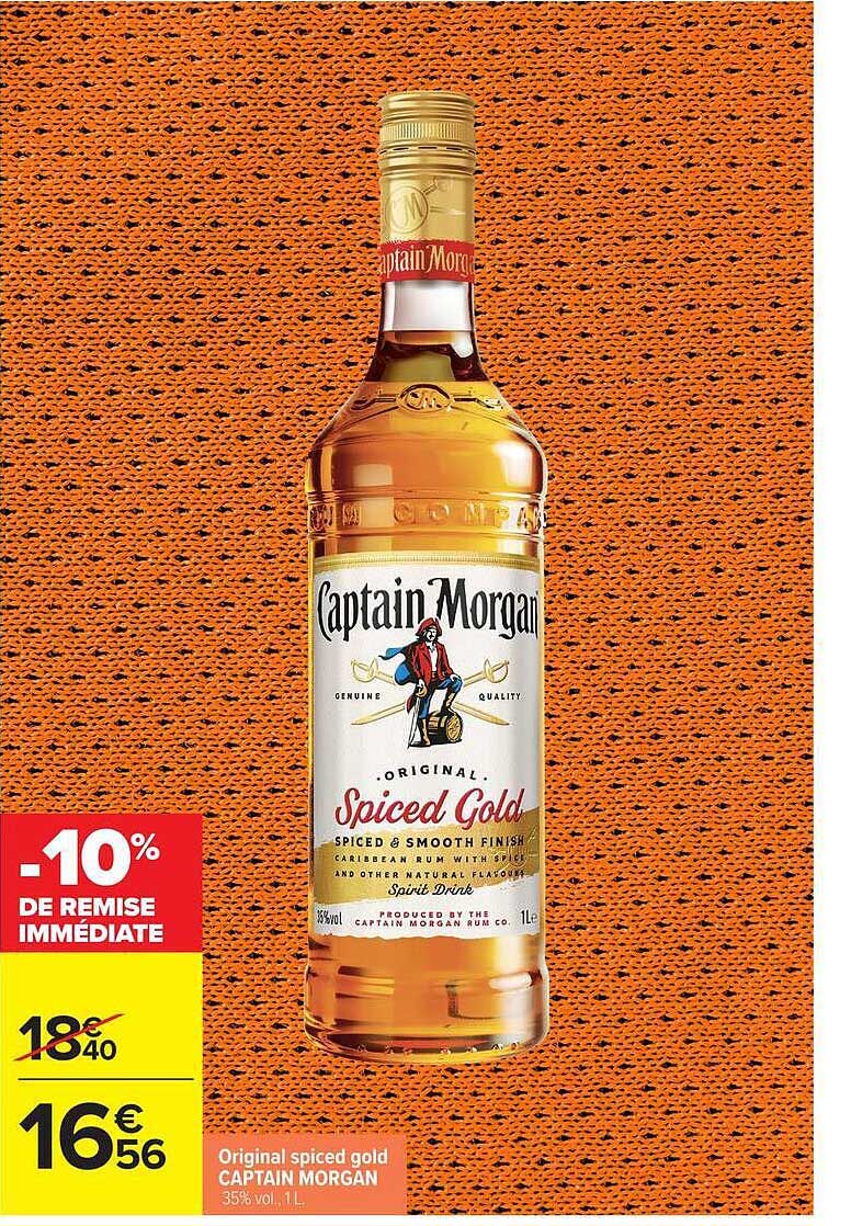 Original spiced gold CAPTAIN MORGAN 35% vol. 1L