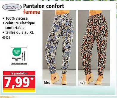 Pantalon confort femme