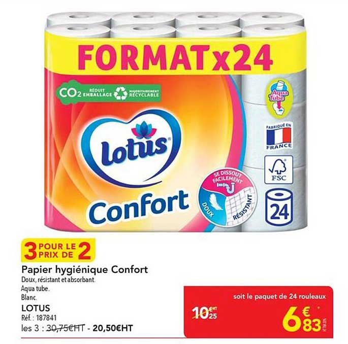 Papier hygiénique Confort