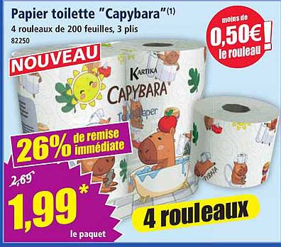 Papier toilette "Capybara"