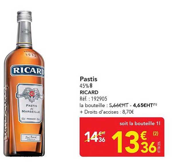 Pastis 45% RICARD
