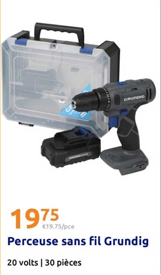 Perceuse sans fil Grundig