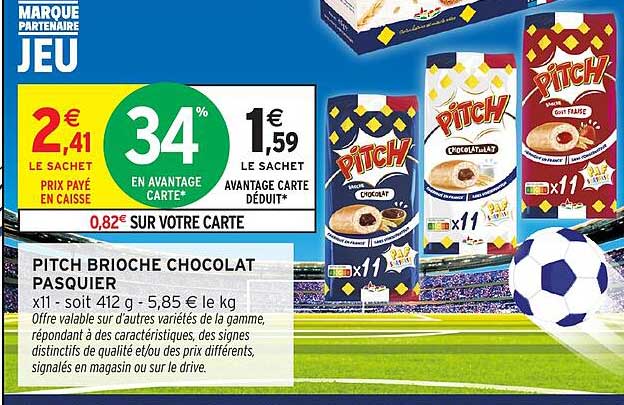 PITCH BRIOCHE CHOCOLAT PASQUIER