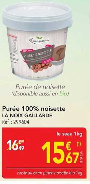 Purée 100% noisette