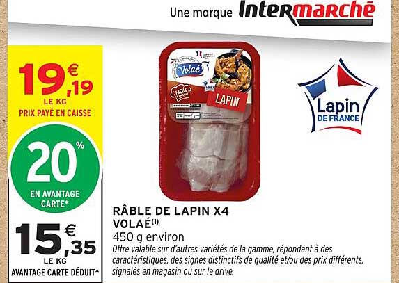 RÂBLE DE LAPIN X4 VOLAE(*)