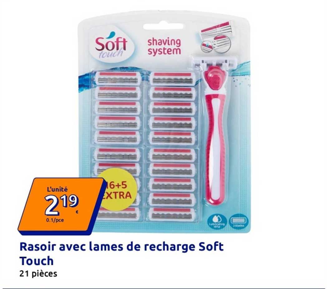 Rasoir avec lames de recharge Soft Touch
