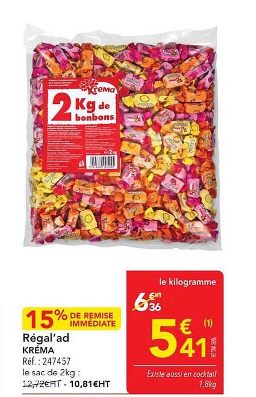 Régal’ad KRÉMA Réf. : 247457 le sac de 2kg