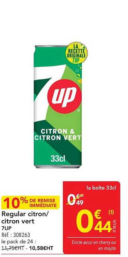 Regular citron/citron vert 7UP