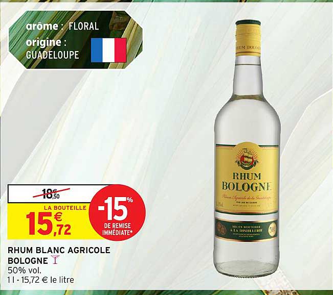 RHUM BLANC AGRICOLE BOLOGNE