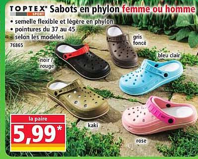 Sabots en phylon femme ou homme