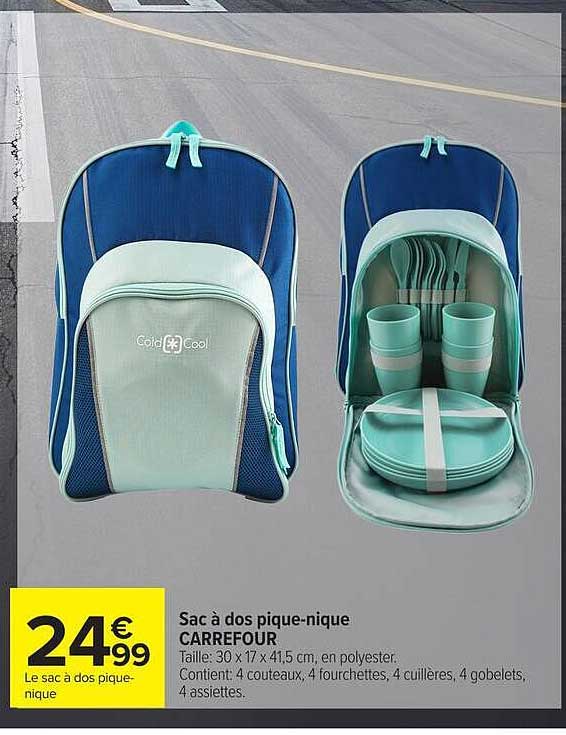 Sac à dos pique-nique CARREFOUR