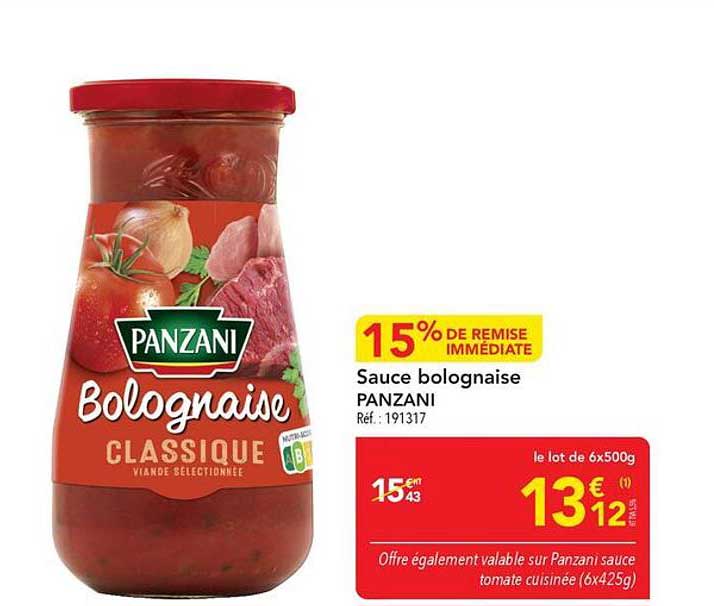 Sauce bolognaise PANZANI
