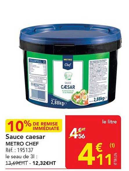 Sauce caesar METRO CHEF