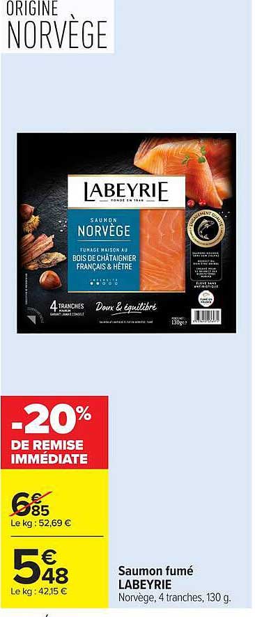 Saumon fumé LEBEYRIE