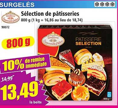 Sélection de pâtisseries