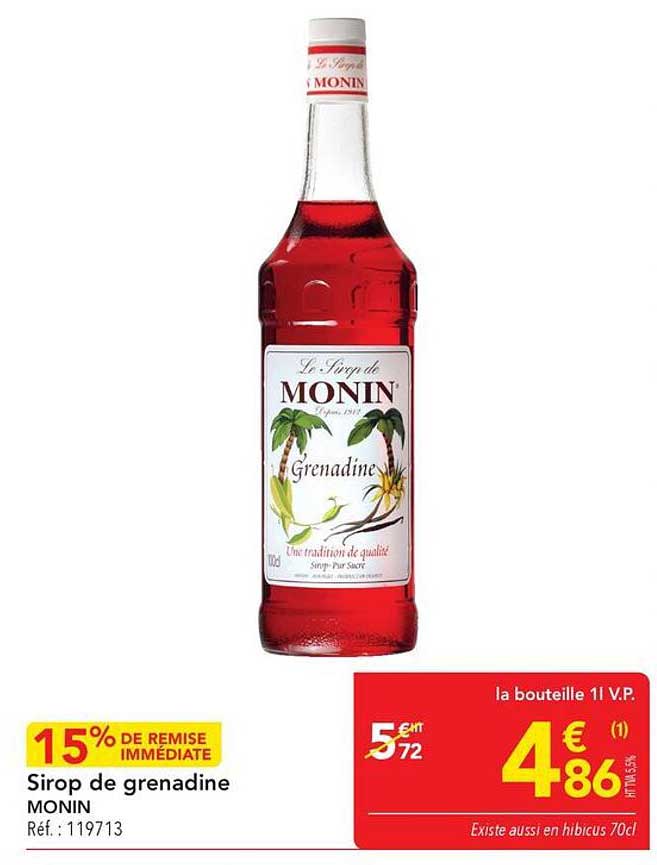 Sirop de grenadine MONIN