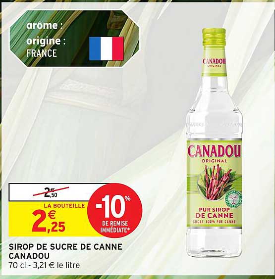 SIROP DE SUCRE DE CANNE CANADOU