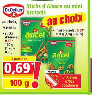 sticks d’Alsace ou mini bretzels