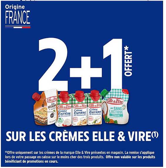 SUR LES CRÈMES ELLE & VIRE(1)