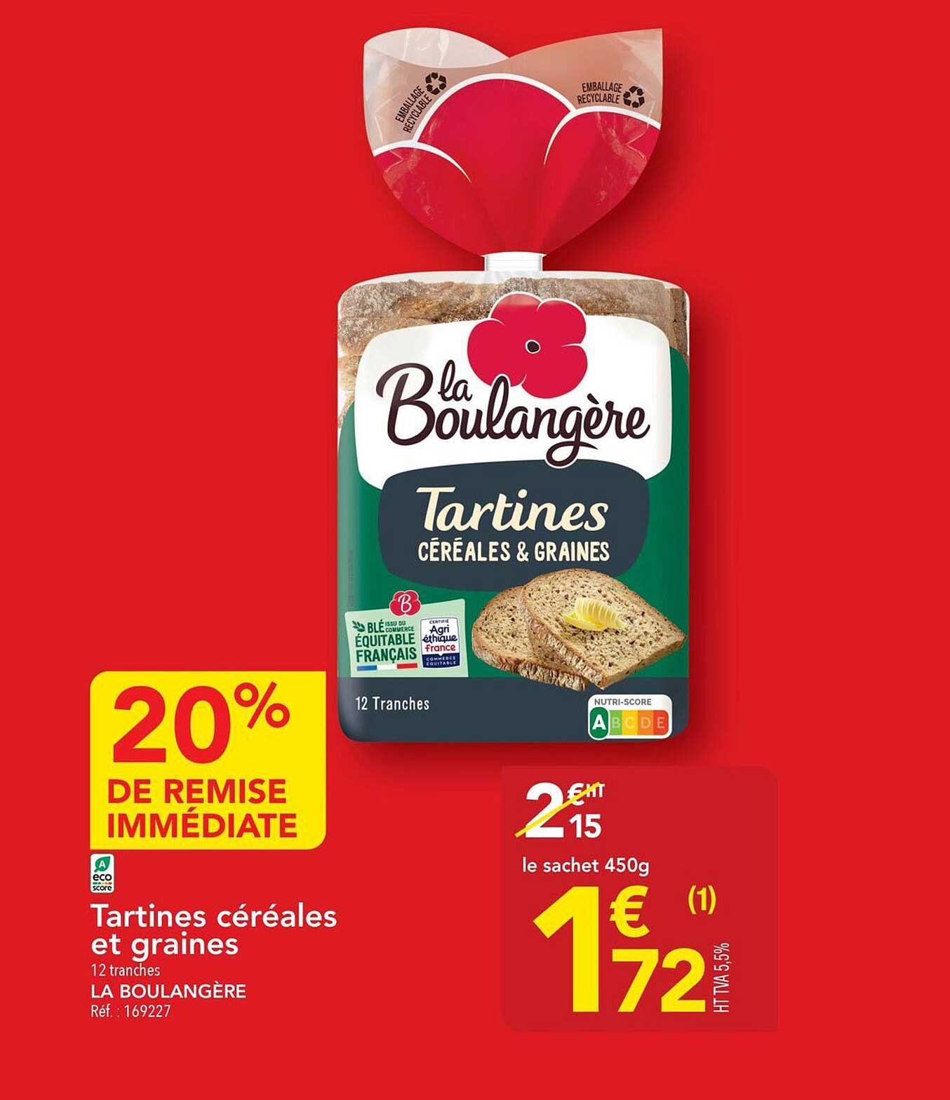 Tartines céréales et graines