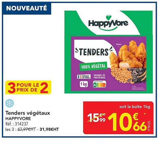 Tenders végétaux HAPPYVORE