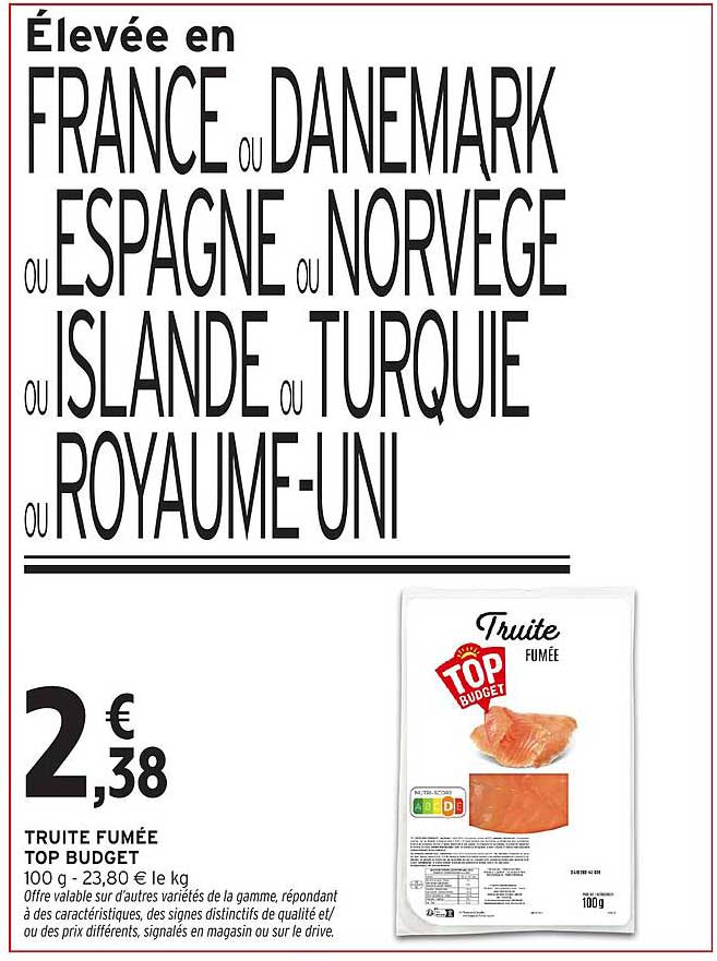 Truite fumée Top Budget