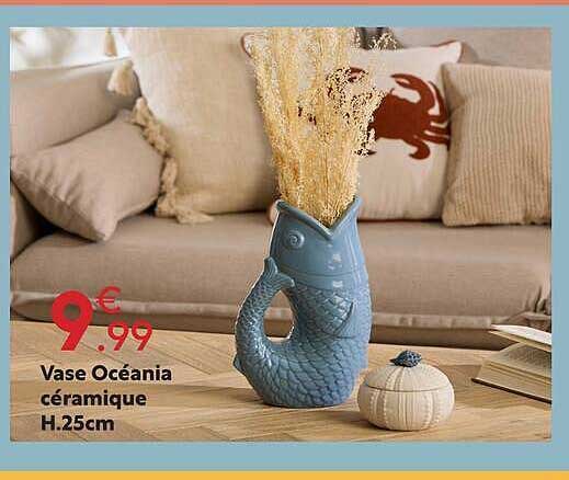 Vase Océania céramique H.25cm