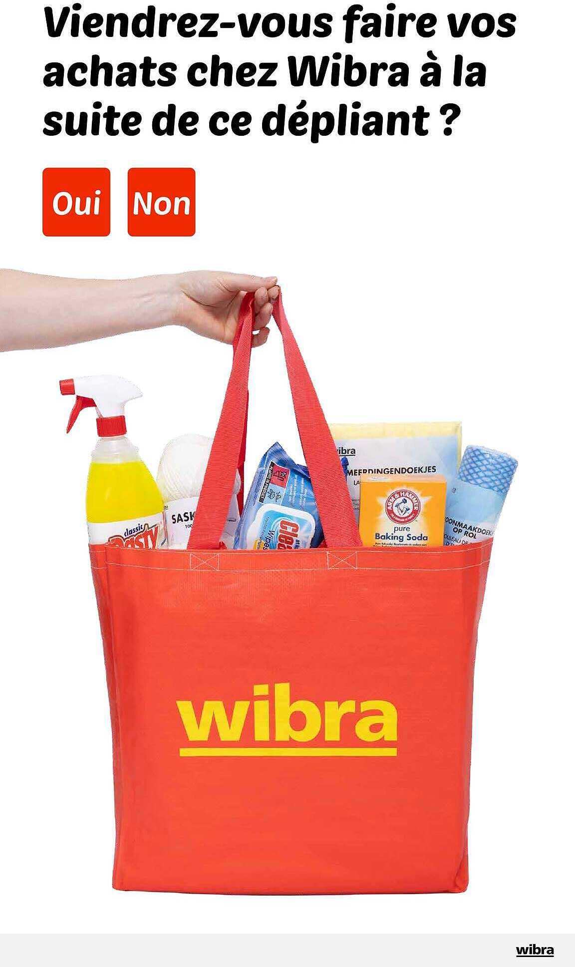Viendrez-vous faire vos achats chez Wibra à la suite de ce dépliant ?