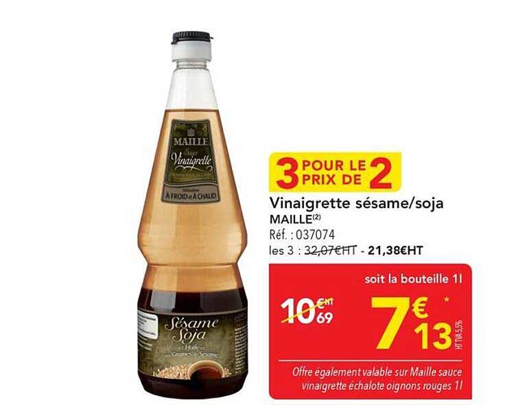 Vinaigrette sésame/soja MAILLE