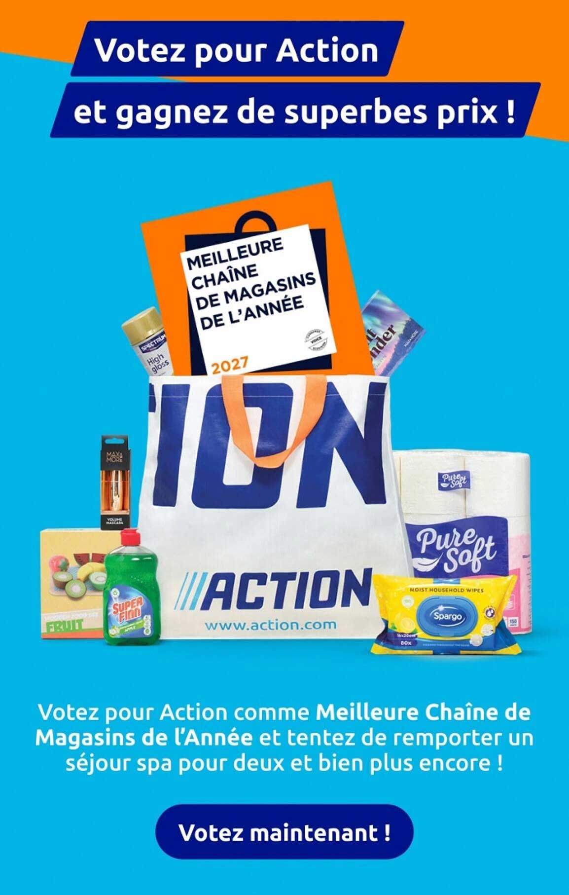 Votez pour Action et gagnez de superbes prix !