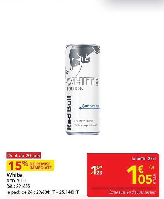 White RED BULL