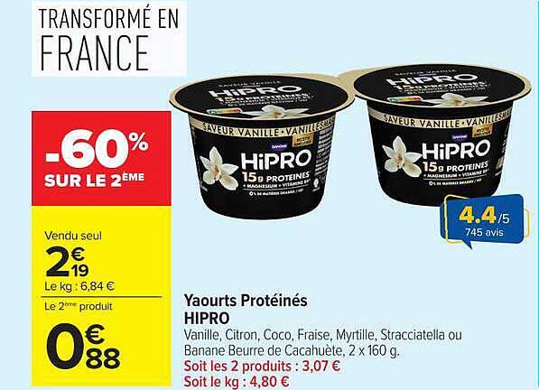 Yaourts Protéinés HIPRO