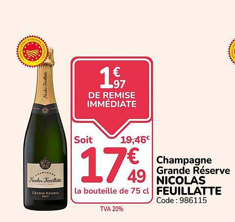 1€97 DE REMISE IMMÉDIATE