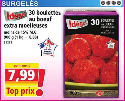 30 boulettes au bœuf extra moelleuses