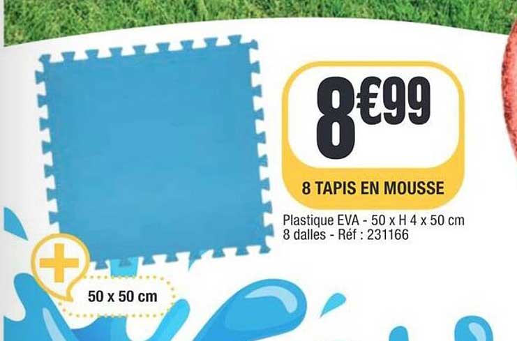 8 TAPIS EN MOUSSE