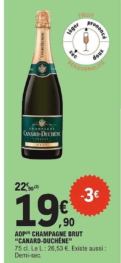 AOP CHAMPAGNE BRUT “CANARD-DUCHÊNE”