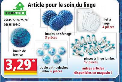 Article pour le soin du linge