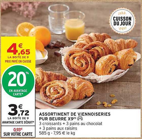 ASSORTIMENT DE VIENNOISERIES PUR BEURRE X9(1)