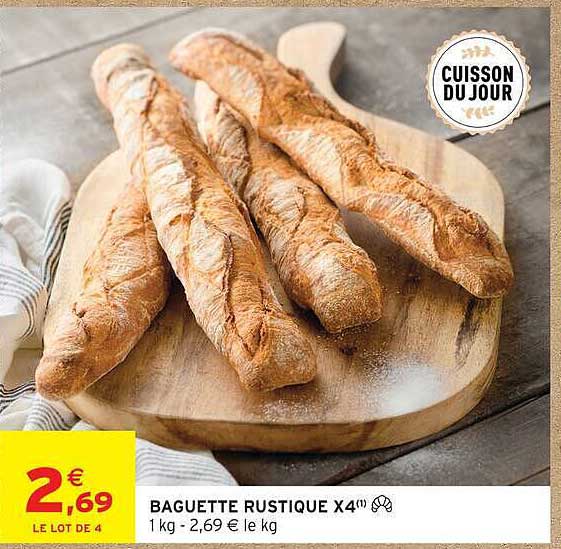 BAGUETTE RUSTIQUE X4