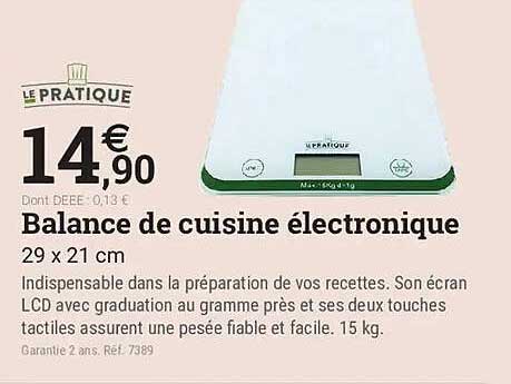 Balance de cuisine électronique
