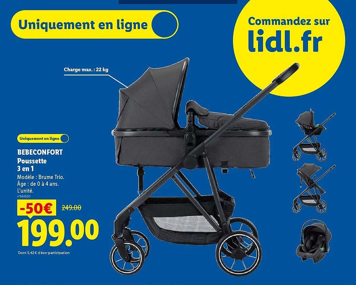 BEBECONFORT Poussette 3 en 1
